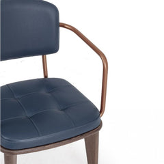 Classic Sheesham Wood & Leather Arm Chair