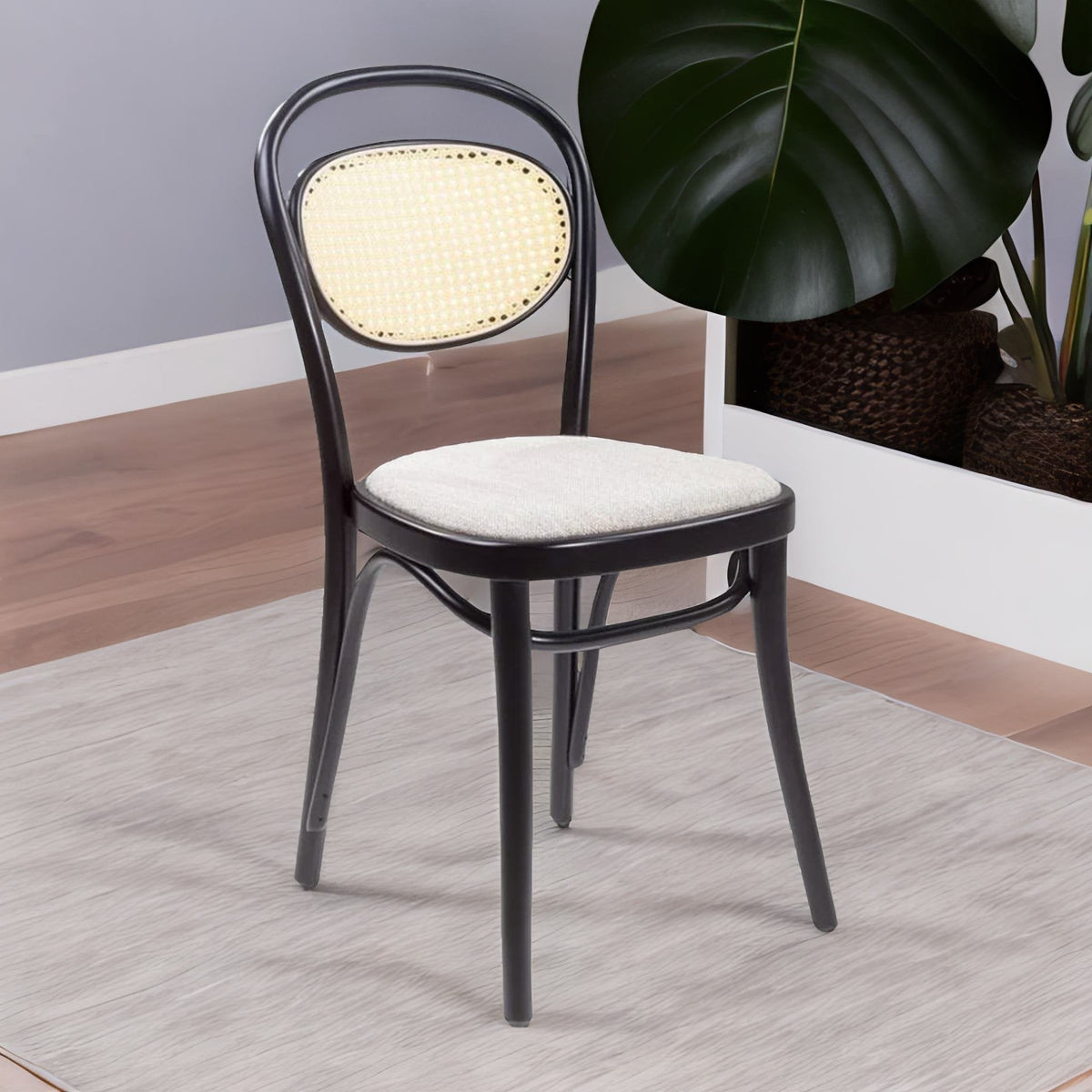 Classic Rattan & Metal Dining Chair
