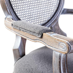 Classic Solid Wood Rattan Arm Chair