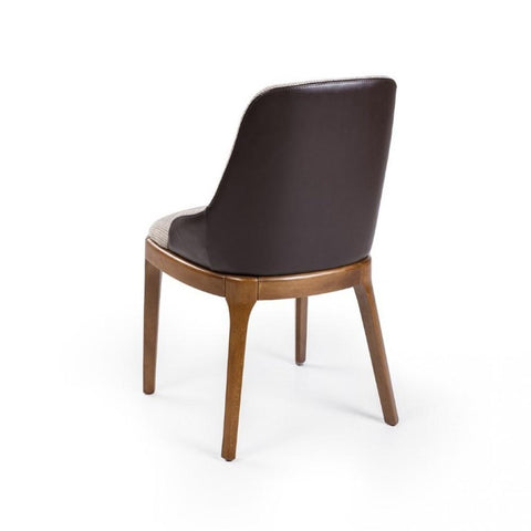 Classy Solid Wood & Fabric Dining Chair
