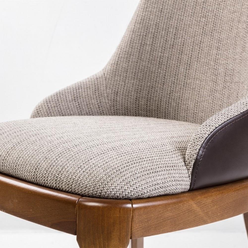 Classy Solid Wood & Fabric Dining Chair