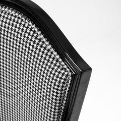 Traditional & Luxurious Solid Wood Dining Chair - Black Finish