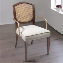 Luxurious Rattan Solid Wood Arm Chair