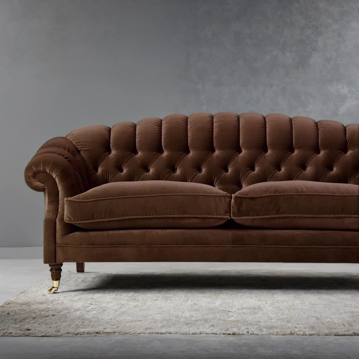 Resse Vintage Velvet 3- Seater Sofa