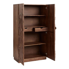 Cairo Hand Carved Wooden Floral Wardrobe