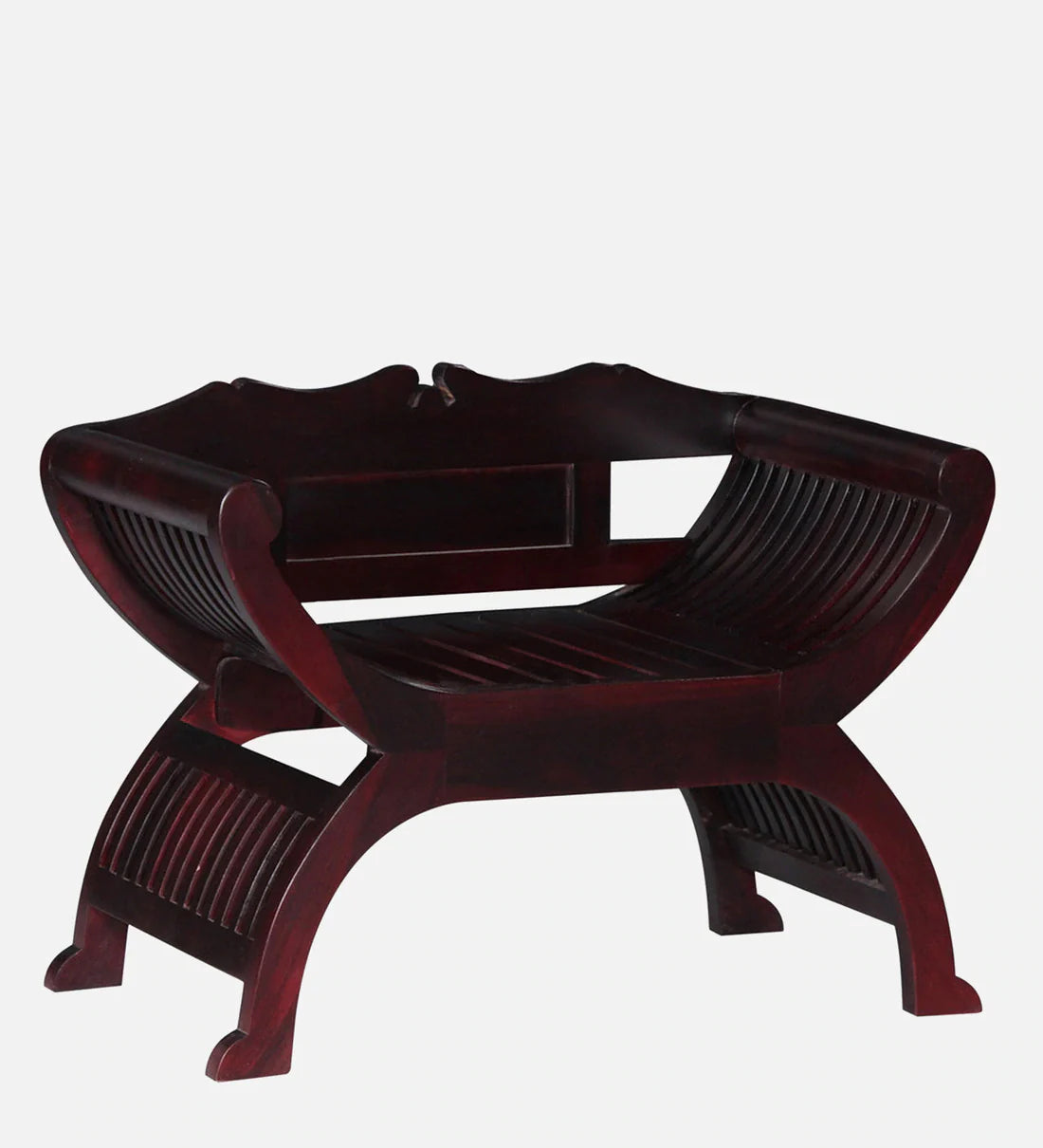 Classic Sheesham Wood Arm Chair In Passion Mahogany Finish