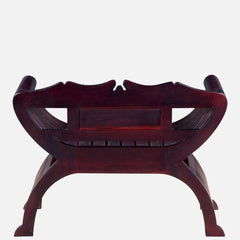 Classic Sheesham Wood Arm Chair In Passion Mahogany Finish