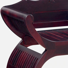 Classic Sheesham Wood Arm Chair In Passion Mahogany Finish
