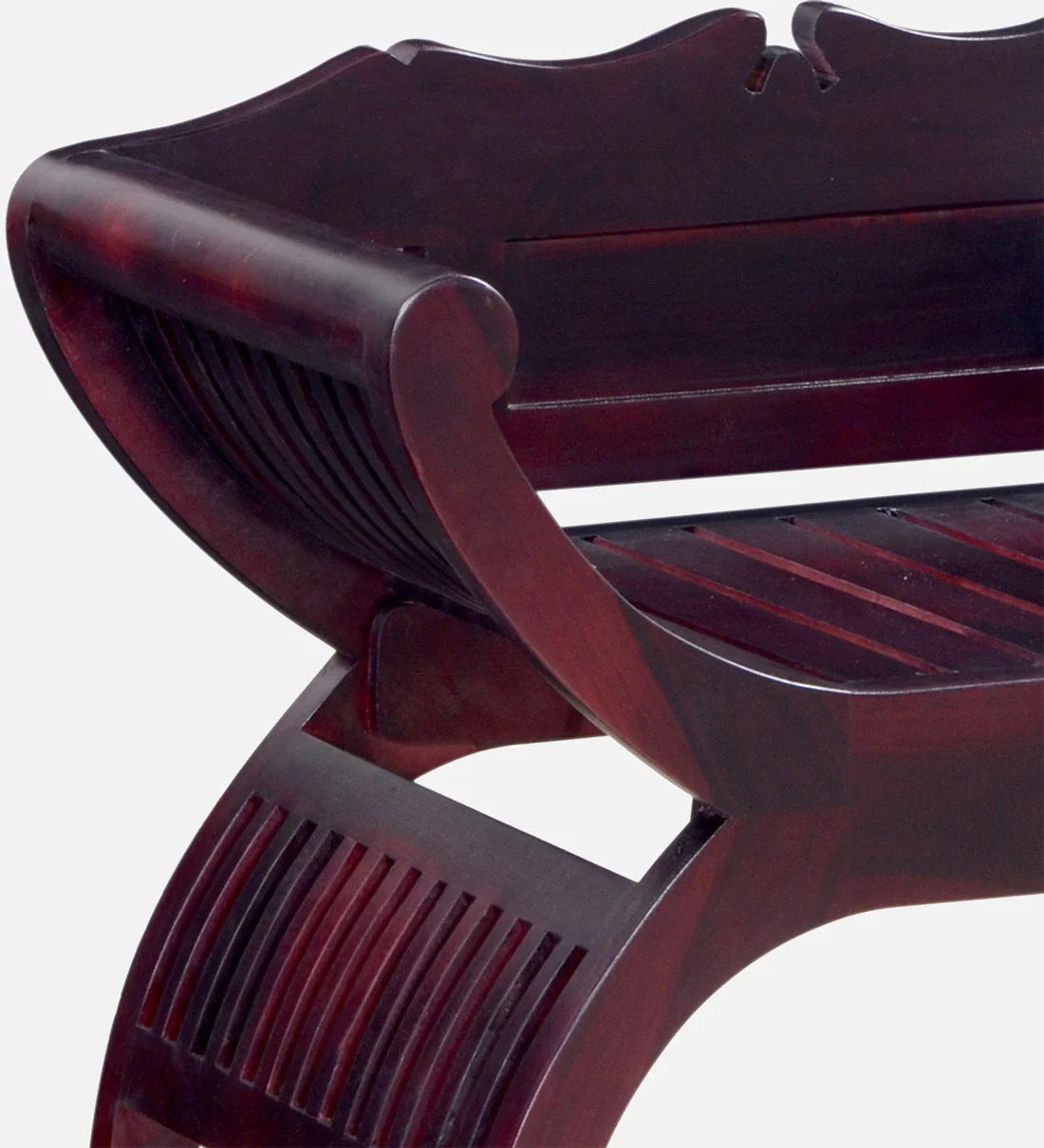 Classic Sheesham Wood Arm Chair In Passion Mahogany Finish
